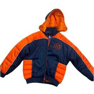 Vintage Auburn Jacket Med Pro Player 90s Football Puffer Sideline Streetwear HRA